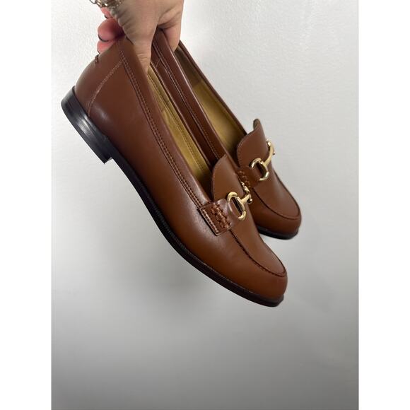 J.Crew Classic Bit Vegan Leather Loafer in Antique Oak Brown, US 8 - Picture 2 of 7